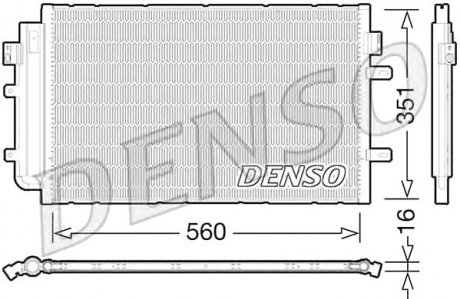 Радіатор кондиціонера Iveco Denso DCN12005 (фото 1)