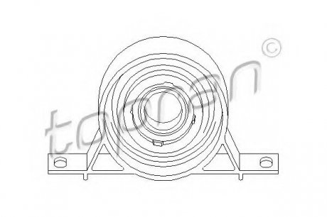 Опора кардан.вала TOPRAN 500 042 (фото 1)