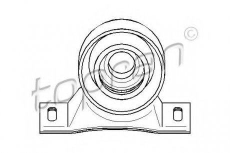 Опора кардан.вала TOPRAN 500 037 (фото 1)