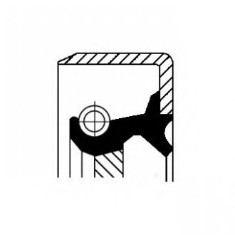 Сальник колінвалу Corteco 12012148B