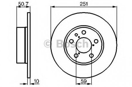 Гальмівний диск Bosch 0 986 479 B31 (фото 1)