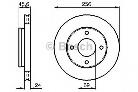 Гальмівний диск Bosch 0 986 479 B83 (фото 1)