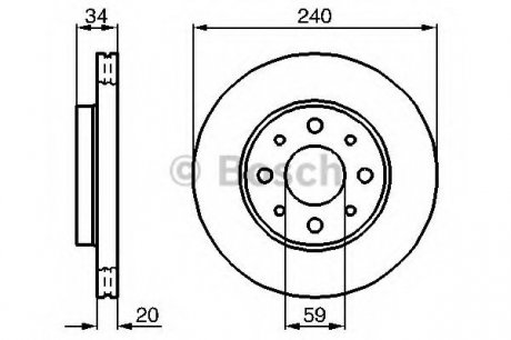 Гальмівний диск Bosch 0 986 479 B76 (фото 1)