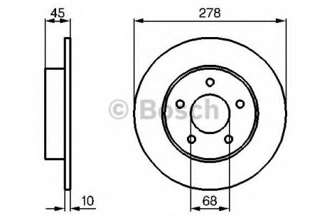 Гальмівний диск Bosch 0 986 479 B64 (фото 1)