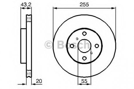Гальмівний диск Bosch 0 986 479 B60 (фото 1)