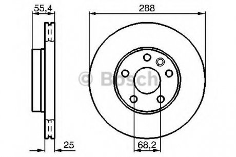 Гальмівний диск Bosch 0 986 479 B57 (фото 1)