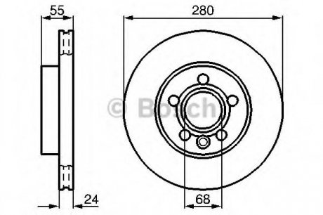 Гальмівний диск Bosch 0 986 479 B50 (фото 1)
