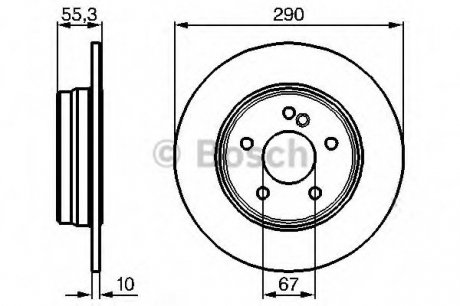 Гальмівний диск Bosch 0 986 479 B41 (фото 1)