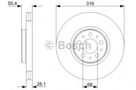 Гальмівний диск Bosch 0 986 479 C85 (фото 1)