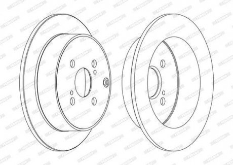 Гальмівний диск Ferodo DDF1409C (фото 1)