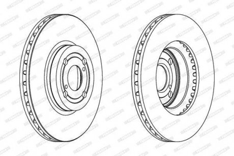 Гальмівний диск Ferodo DDF1461C (фото 1)