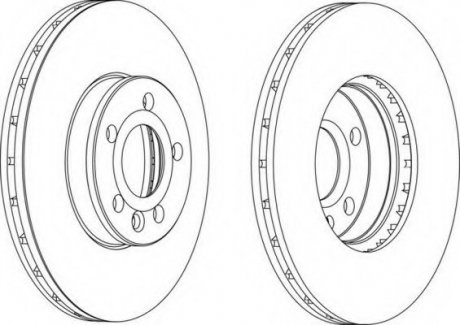 Гальмівний диск Ferodo DDF1559C