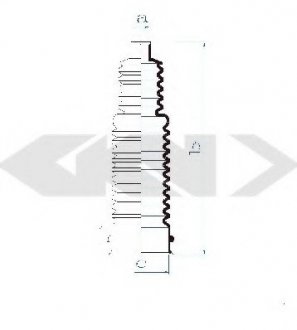 Чохол захисний GKN/Spidan 83956 (фото 1)