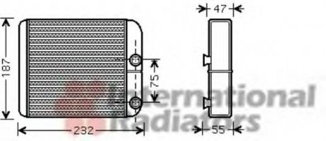 Радиатор пічки Van Wezel 32006186 (фото 1)