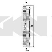 Пильовик рульового механізма GKN/Spidan 84041 (фото 1)