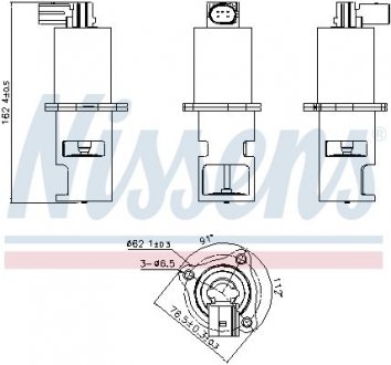 Клапан рециркуляціі ВГ (EGR) First Fit NISSENS 98172 (фото 1)