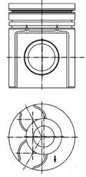 Поршень Kolbenschmidt 40 255 600 (фото 1)