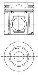 Поршень Kolbenschmidt 99 353 600 (фото 1)