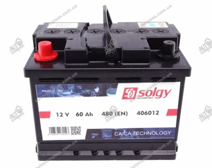 Стартерна батарея (акумулятор) SOLGY 406012 (фото 1)