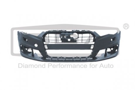 Бампер передний с омывателем и без помощи при парковке Audi A6 (15-18) DPA 88071826202 (фото 1)