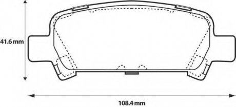 Комплект тормозных колодок, дисковый тормоз Jurid 572424J (фото 1)