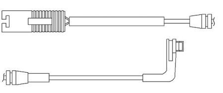 Датчик износа дисковых тормозных колодок QUICKBRAKE WS0249A (фото 1)