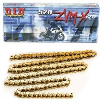 Цепь 520ZVMX-124 зол. DID 1-459-124 (фото 1)