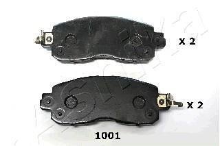Колодки тормозные дисковые передние NISSAN LEAF ELECTRIC 10- ASHIKA 50-01-1001 (фото 1)