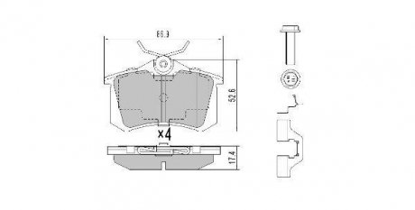 Колодки тормозные задні FBP-0575-01 Fremax FBP057501 (фото 1)