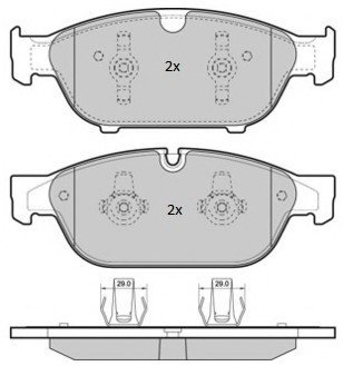 Колодки тормозные передние FBP-1852 Fremax FBP1852 (фото 1)