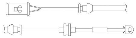 Датчик износа дисковых тормозных колодок QUICKBRAKE WS0231A (фото 1)