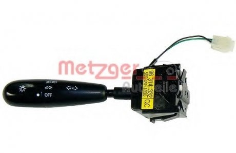 Выключатель, головной свет, Мигающий указатель, Выключатель на колонке рулевого управления METZGER 0916190 (фото 1)