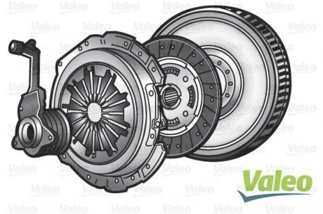 Комплект сцепления + маховик + гидравлический выжимной Valeo 845189 (фото 1)