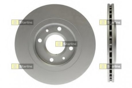 Диск тормозной окрашенный (антикорозионная обработка) STARLINE PB 2025C (фото 1)
