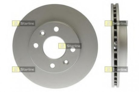 Диск тормозной окрашенный (антикорозионная обработка) STARLINE PB 2040C (фото 1)