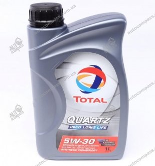 Олива моторна Quartz Ineo Long Life 5W30 (1 Liter) TOTAL 213818 (фото 1)