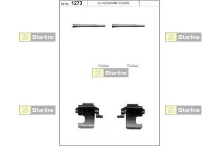 Ремонтный комплект тормозных колодок STARLINE BD PR10 (фото 1)