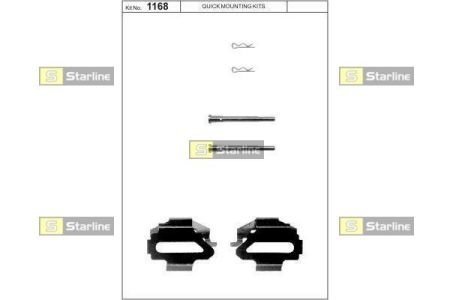 Ремонтный комплект тормозных колодок STARLINE BD PR36 (фото 1)