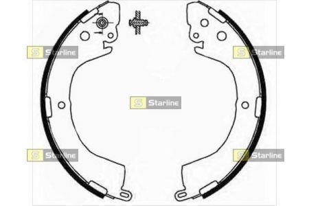 Тормозные колодки барабанные, к-кт. STARLINE BC 07890 (фото 1)