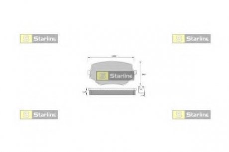 Гальмівні колодки дискові STARLINE BD S397 (фото 1)