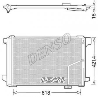 Радиатор кондиціонера Mercedes benz Denso DCN17035 (фото 1)