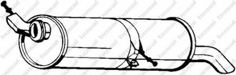 Задній. глушник,випускна сист. BOSAL 190-141 (фото 1)