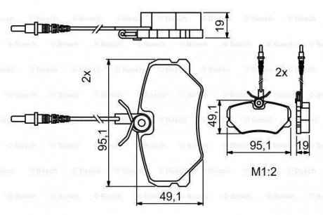 Гальмівні колодки, дискові Bosch 0 986 494 849 (фото 1)