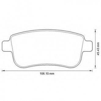 Колодки дискового тормоза Jurid 573286JC