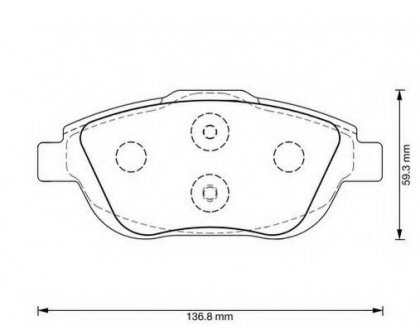 Колодки дискового тормоза Jurid 573264JC
