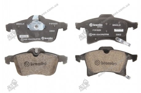 Гальмівні колодки, тюнинг BREMBO P 59 045X (фото 1)