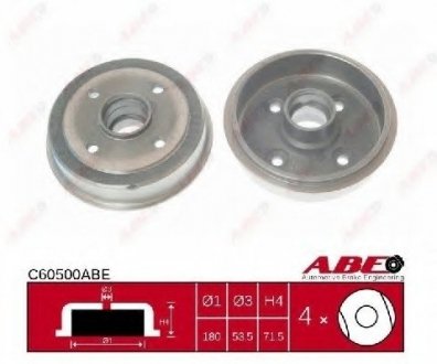 Гальмівний барабан ABE C60500ABE