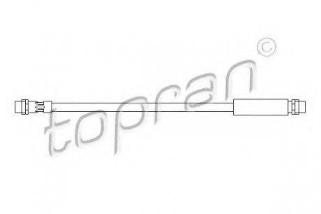 Шланг тормозной TOPRAN 108 657 (фото 1)