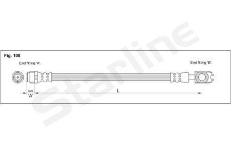 Гальмівний шланг STARLINE HA EE.1243 (фото 1)