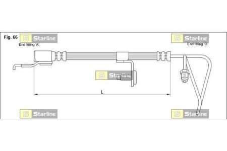 Тормозной шланг STARLINE HA AC.1278 (фото 1)